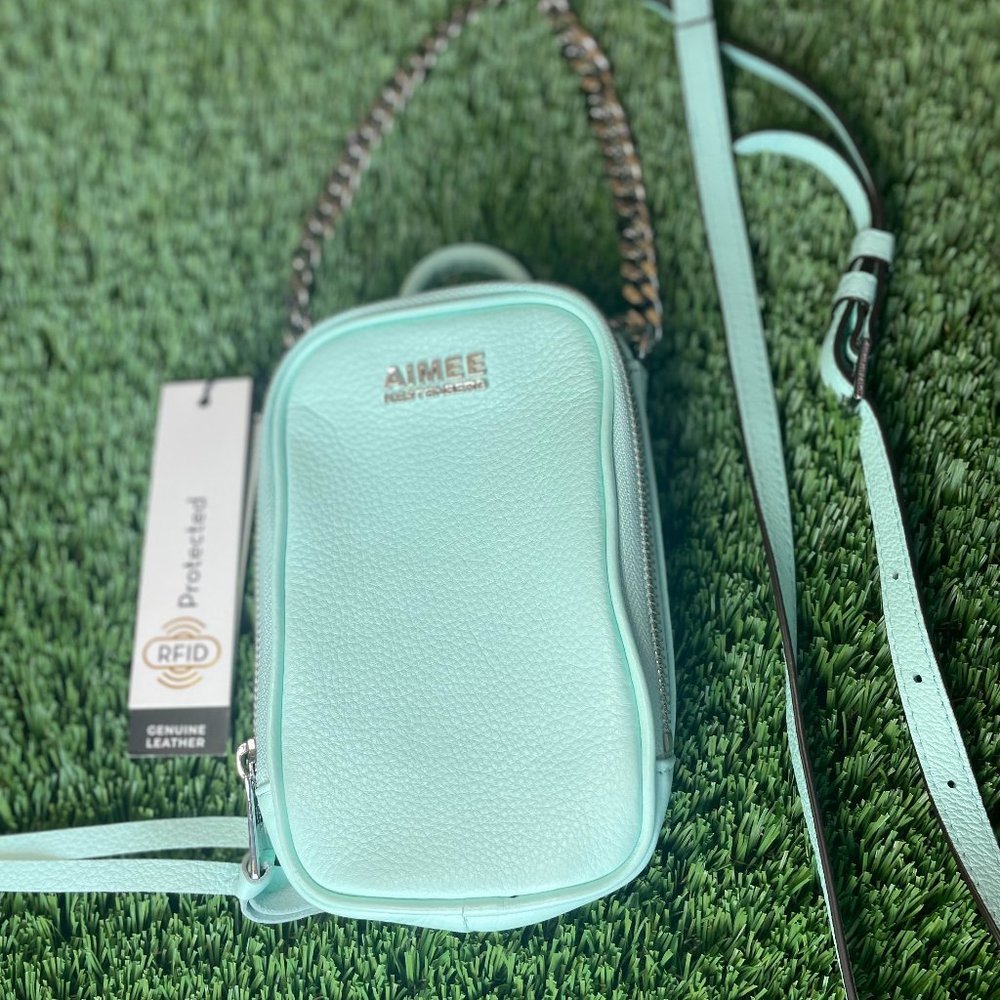 Aimee Kestenberg Chelsea Crossbody Bag (Blue/Mint)